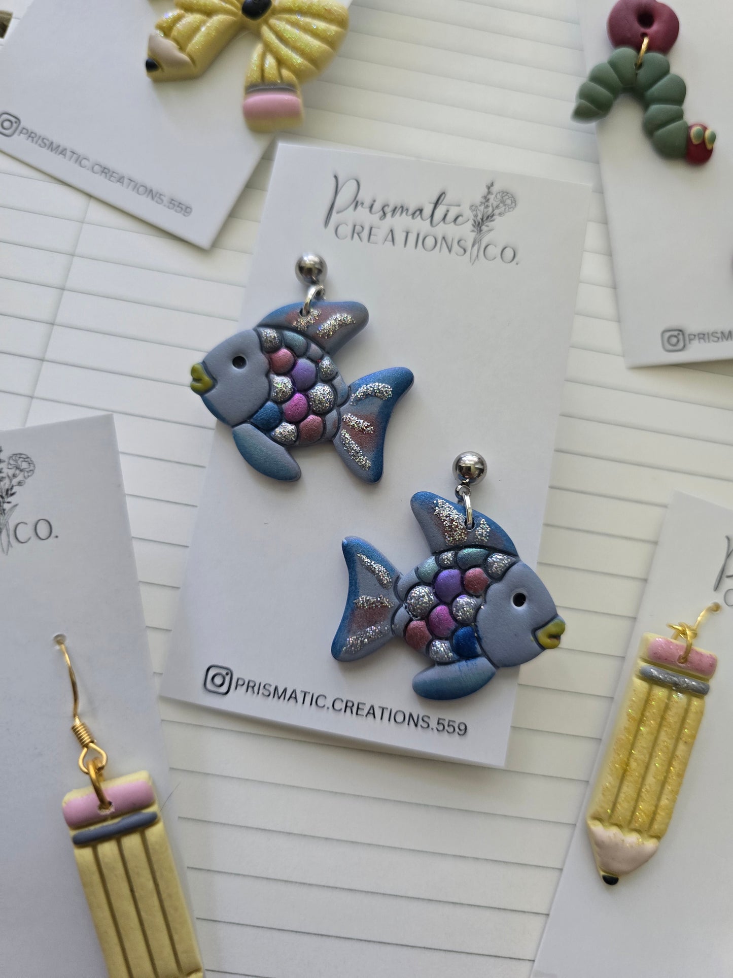Rainbow Fish Dangles