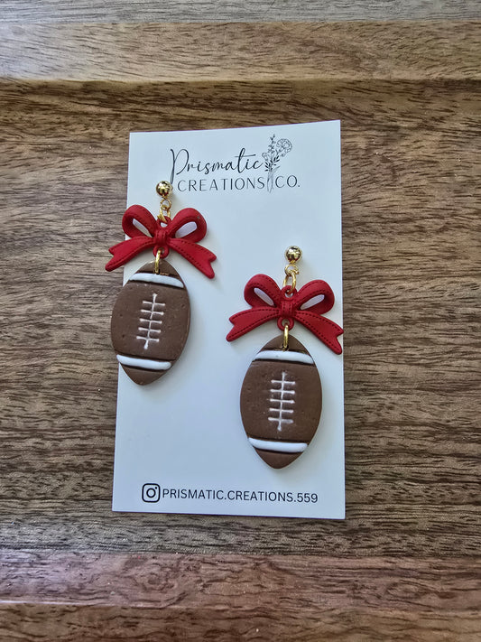 Football w/ Red Bow